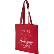 Torba bawełniana Madras 140 g/m², czerwony