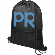 Siateczkowy plecak Oriole ściągany sznurkiem, czarny