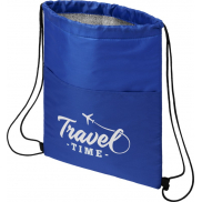 Torba chłodząca na 12 puszek Oriole ściągana sznurkiem, niebieski