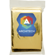 Dwufunkcyjny koc ratunkowy Frederik, szary, żółty