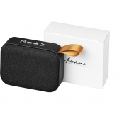 Materiałowy głośnik Bluetooth® Fashion, czarny