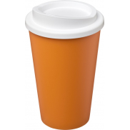 Kubek termiczny z serii Americano® o pojemności 350 ml, pomarańczowy, biały