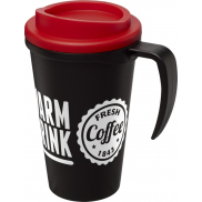 Kubek termiczny z serii Americano® Grande o pojemności 350 ml, czarny, czerwony