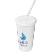 Kubek Stadium z podwójną ścianką o pojemności 350 ml, biały