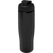 Bidon H2O Tempo® o pojemności 700 ml z wieczkiem zaciskowym, czarny