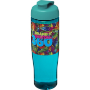 Bidon H2O Tempo® o pojemności 700 ml z wieczkiem zaciskowym, niebieski