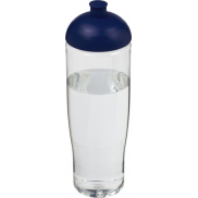 Bidon H2O Tempo® o pojemności 700 ml z wypukłym wieczkiem, biały, niebieski