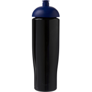 Bidon H2O Tempo® o pojemności 700 ml z wypukłym wieczkiem, czarny, niebieski