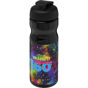 Bidon H2O Base® o pojemności 650 ml z wieczkiem zaciskowym, czarny