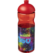 Bidon H2O Base® o pojemności 650 ml z wypukłym wieczkiem, czerwony