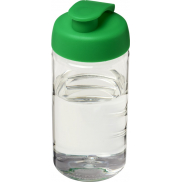 Bidon H2O Bop® o pojemności 500 ml z wieczkiem zaciskowym, biały, zielony