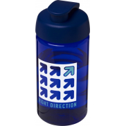 Bidon H2O Bop® o pojemności 500 ml z wieczkiem zaciskowym, niebieski