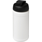 Bidon Baseline® Plus o pojemności 500 ml z wieczkiem zaciskowym, biały, czarny