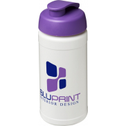 Bidon Baseline® Plus o pojemności 500 ml z wieczkiem zaciskowym, biały, fioletowy