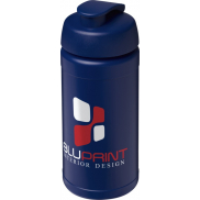 Bidon Baseline® Plus o pojemności 500 ml z wieczkiem zaciskowym, niebieski