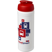 Bidon Baseline® Plus o pojemności 750 ml z wieczkiem zaciskowym, biały, czerwony