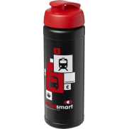 Bidon Baseline® Plus o pojemności 750 ml z wieczkiem zaciskowym, czarny, czerwony