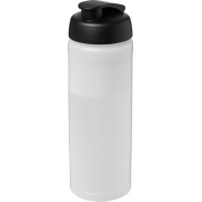 Bidon Baseline® Plus o pojemności 750 ml z wieczkiem zaciskowym, biały, czarny