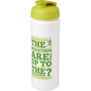 Bidon Baseline® Plus o pojemności 750 ml z wieczkiem zaciskowym i uchwytem, biały, zielony