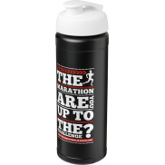 Bidon Baseline® Plus o pojemności 750 ml z wieczkiem zaciskowym i uchwytem, czarny, biały