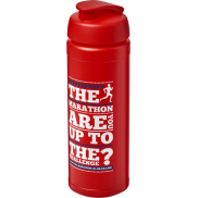 Bidon Baseline® Plus o pojemności 750 ml z wieczkiem zaciskowym i uchwytem, czerwony