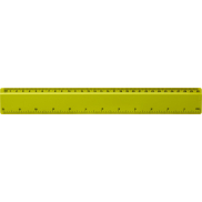 Linijka Renzo o długości 30 cm wykonana z tworzywa sztucznego, zielony
