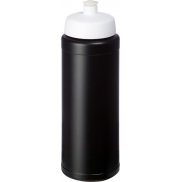 Bidon Baseline® Plus o pojemności 750 ml ze sportowym wieczkiem i uchwytem, czarny, biały