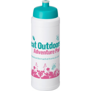 Bidon Baseline® Plus o pojemności 750 ml z wieczkiem sportowym, biały, niebieski