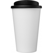 Kubek termiczny americano® o pojemności 350 ml z materiałów pochodzących z recyklingu, biały, czarny