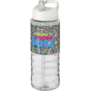 Bidon H2O Treble o pojemności 750 ml z wieczkiem z dzióbkiem, biały