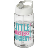 Bidon H2O Bop o pojemności 500 ml z wieczkiem z dzióbkiem, biały