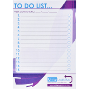 Notatnik Desk-Mate® w formacie A5, 25 stron, biały