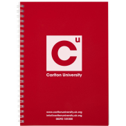 Notatnik Rothko w formacie A5, 50 pages, czerwony, biały