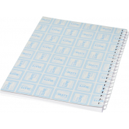 Notatnik Desk-Mate® w formacie A5 z przedziałką, 80 stron, biały