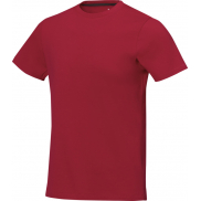Męski t-shirt Nanaimo z krótkim rękawem, l, czerwony