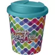 Brite-Americano® Espresso 250 ml tumbler with spill-proof lid, biały, niebieski