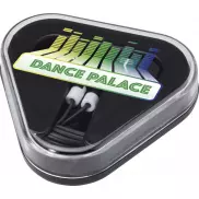 Rebel słuchawki douszne z pudełkiem do przechowywania z tworzyw sztucznych pochodzących z recyklingu, czarny