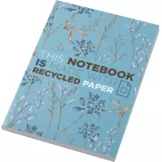 Notatnik A5 Novella Austen z miękkiej okładki z recyklingu, 100 kartek, niebieski