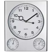 Zegar ścienny plastikowy DEN HAAG - szary