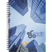 Zeszyt w formacie A5 Wire-o w twardej okładce, biały, czarny