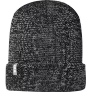 Rigi czapka odblaskowa typu beanie, czarny