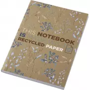 Notatnik A5 Novella Austen z miękką okładką z materiału z recyklingu, papier pakowy — 100 kartek, piasek pustyni