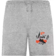 Sportowe szorty unisex, s, szary