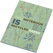 Notatnik A6 Novella Austen Colours z miękką okładką z materiału z recyklingu, 50 kartek, zielony