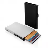 Etui na karty kredytowe, ochrona RFID - srebrny