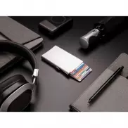 Etui na karty kredytowe, ochrona RFID - srebrny
