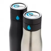 Butelka sportowa 650 ml Aqua, monitorująca ilość wypitej wody - szary, niebieski