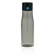 Butelka sportowa 600 ml Aqua, monitorująca ilość wypitej wody - czarny