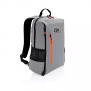 Plecak na laptopa 15,6' Lima, ochrona RFID - szary, pomarańczowy