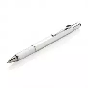 Długopis wielofunkcyjny 5 w 1 - szary, czarny